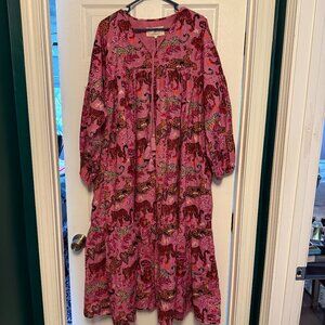 Print Fresh Dress 1x, 3 tiered